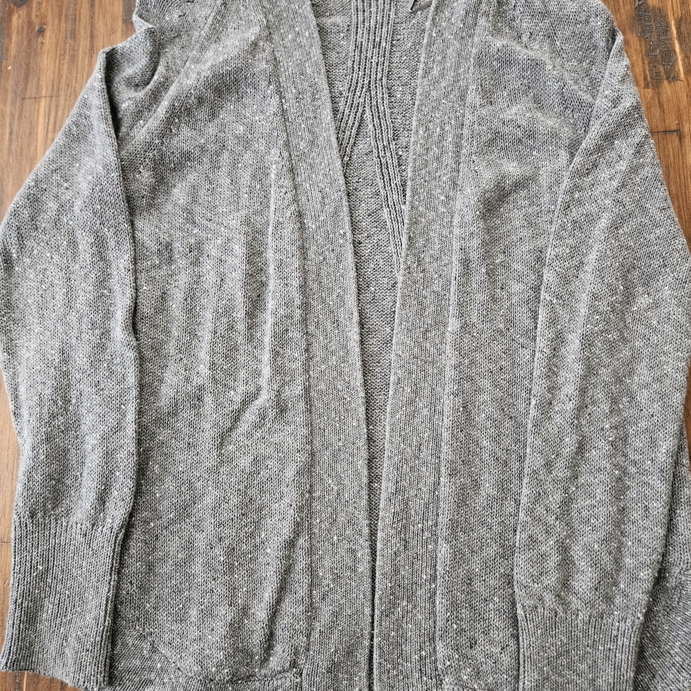 Northern Reflections Charcoal Knit Cardigan Size Small